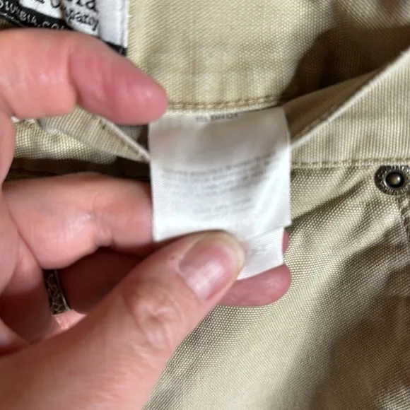 Columbia Hiking Cargo Carpenter Active Khaki Shorts Size 38 - Picture 4 of 8